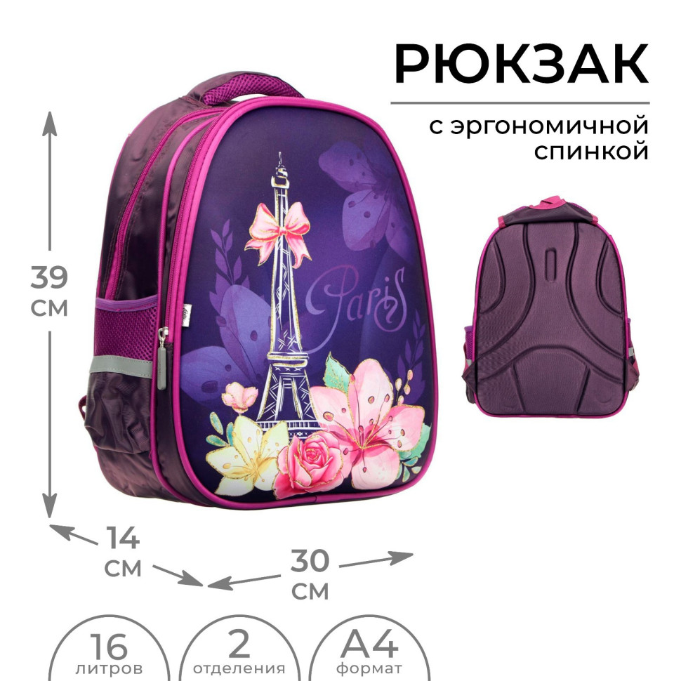 Рюкзак Calligrata, 5492961 коричневый/фиолетовый Рюкзак Calligrata, 5492961 коричневый/фиолетовый