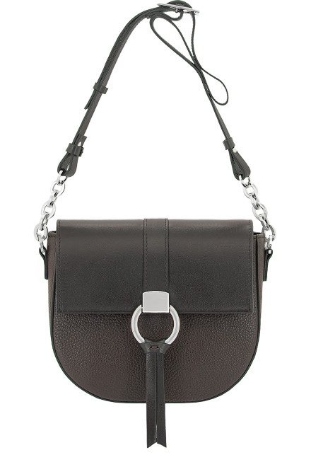 Сумка Protege Ц-472 тёмно-коричневая флотер+гладкая Сумка Protege Ц-472 тёмно-коричневая флотер+гладкая