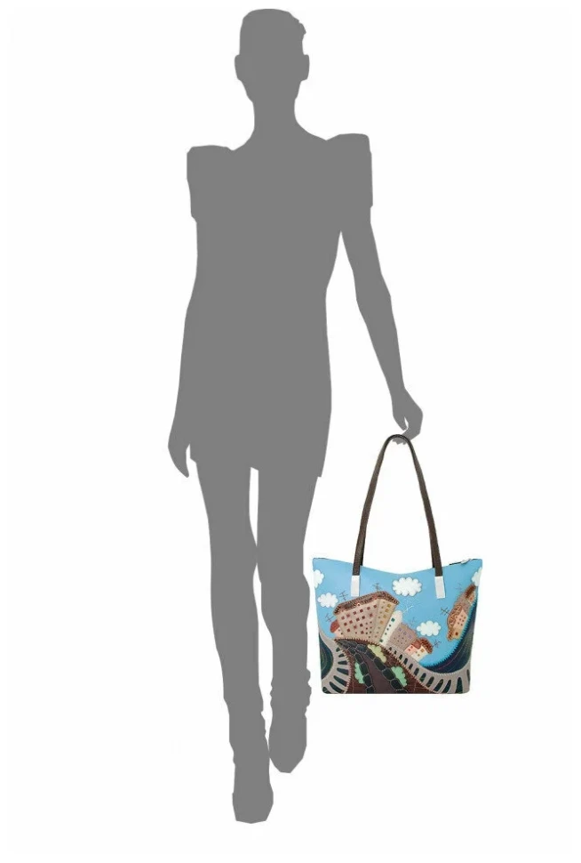 Сумка Protege ДС-356-217 "Город №27" коричневый