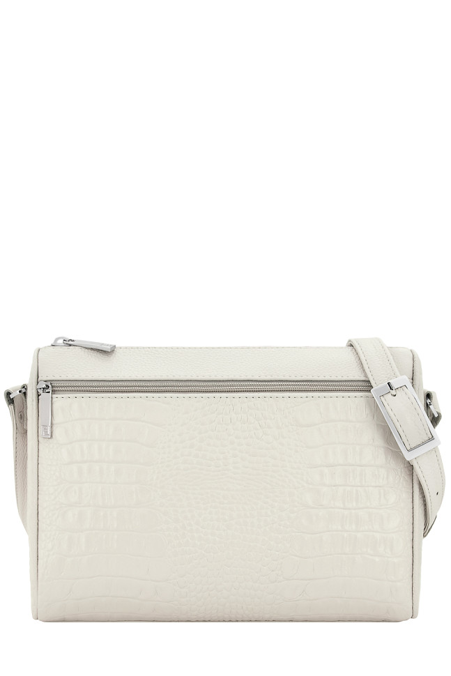 Сумка женская Protege, Ц-312 бежевая рептилия+флотер