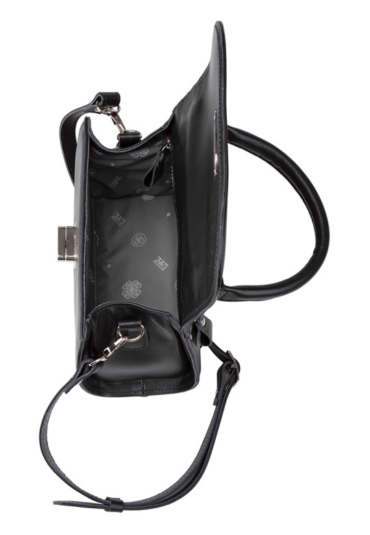 Сумка Esse 76562 ПОЛЛИ DARK кожа черная