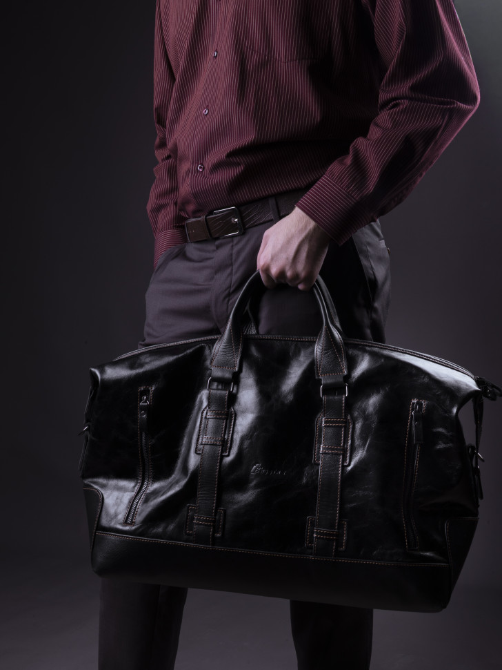 Сумка дорожная Baggins 1017 черная пулл-ап