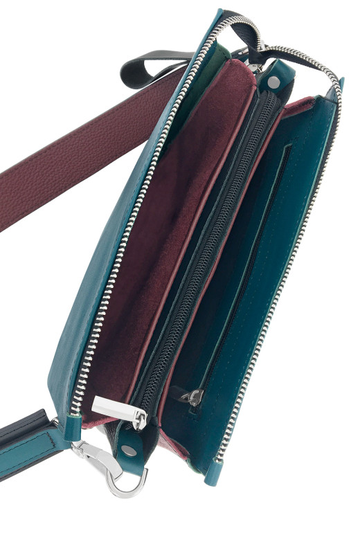 Сумка женская Protege, Ц-450 синий+бордовый+черный