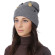 Шапка FABRETTI F2018-27-22 серая Шапка FABRETTI F2018-27-22 серая