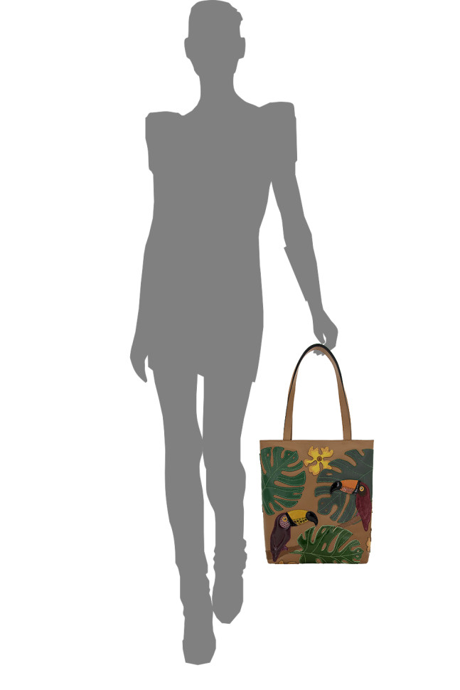 Сумка женская Protege, ДС-517-281 Тукан №2 кэмел флотер