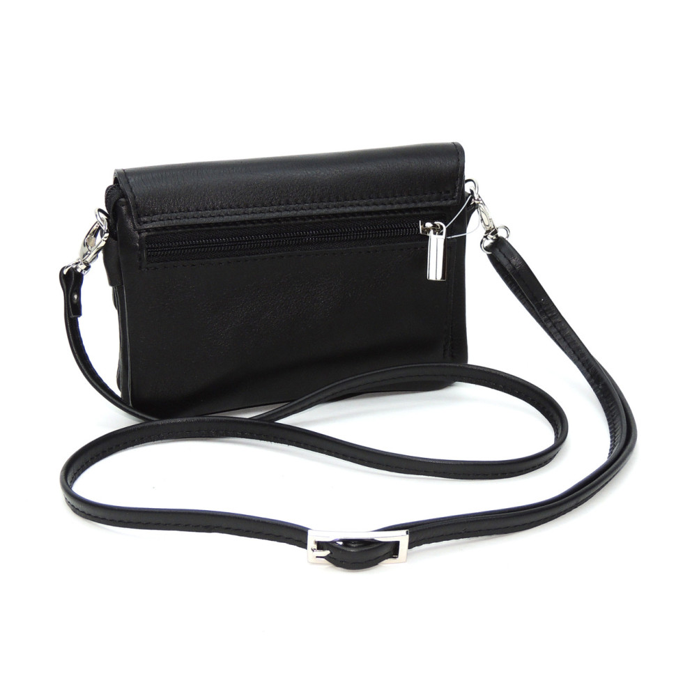 Женская сумочка кошелёк Natalia Kalinovskaya «Агата» Птица черная