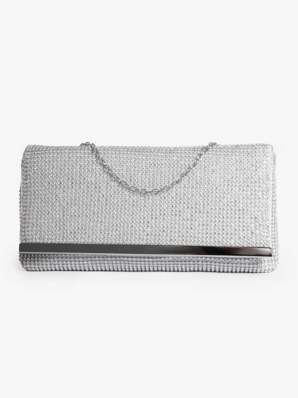 Клатч Funxilan 3763 серебристый Клатч Funxilan 3763 серебристый