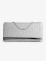 Клатч Funxilan 3763 серебристый Клатч Funxilan 3763 серебристый