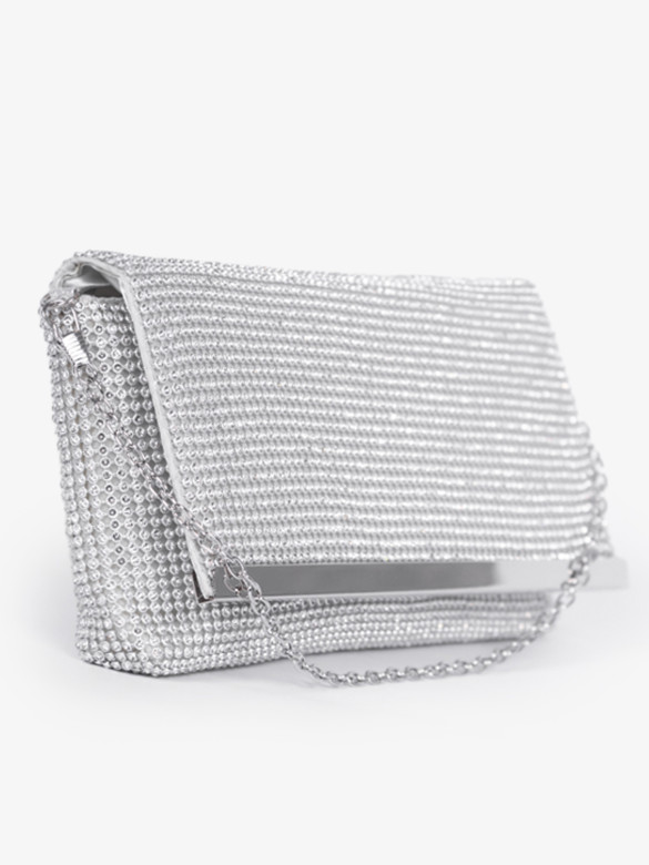 Клатч Funxilan 3763 серебристый Клатч Funxilan 3763 серебристый