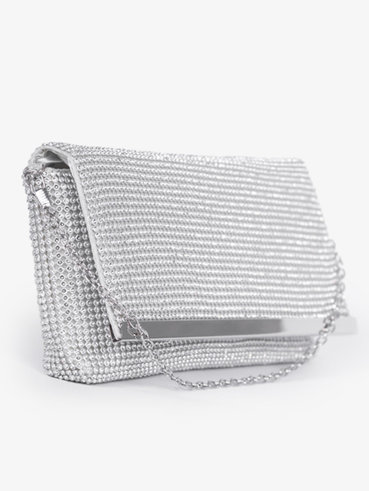Клатч Funxilan 3763 серебристый Клатч Funxilan 3763 серебристый