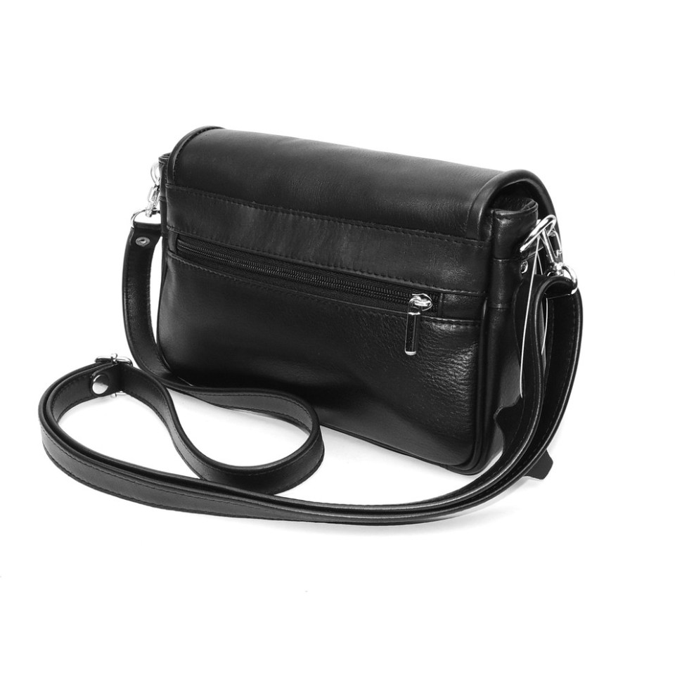 Чёрная женская кожаная сумка Natalia Kalinovskaya 93т-711