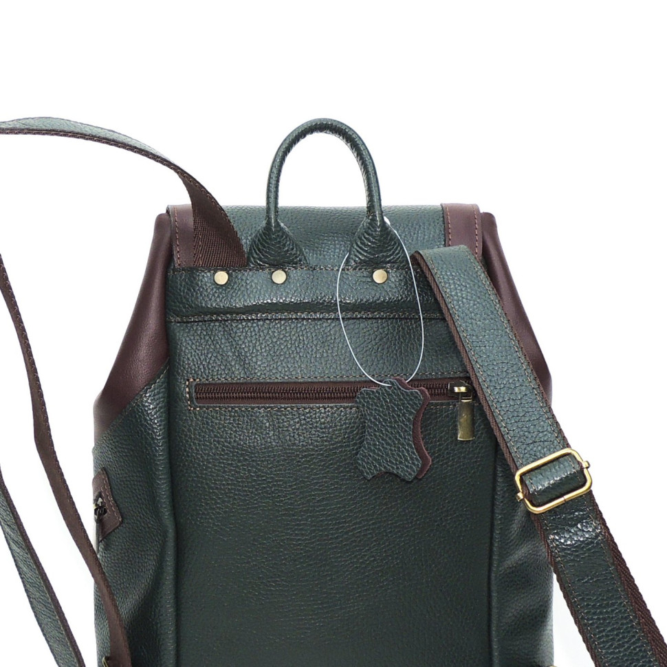 Рюкзак женский Natalia Kalinovskaya, "Дженис" зеленый/бордо Рюкзак женский Natalia Kalinovskaya, "Дженис" зеленый/бордо