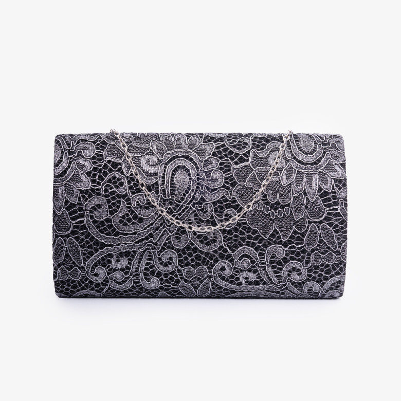 Клатч женский Funxilan 1708-2 black/silver