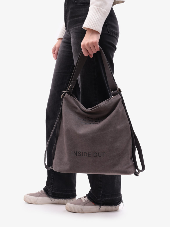 Сумка-рюкзак LanShaWan 761 серая