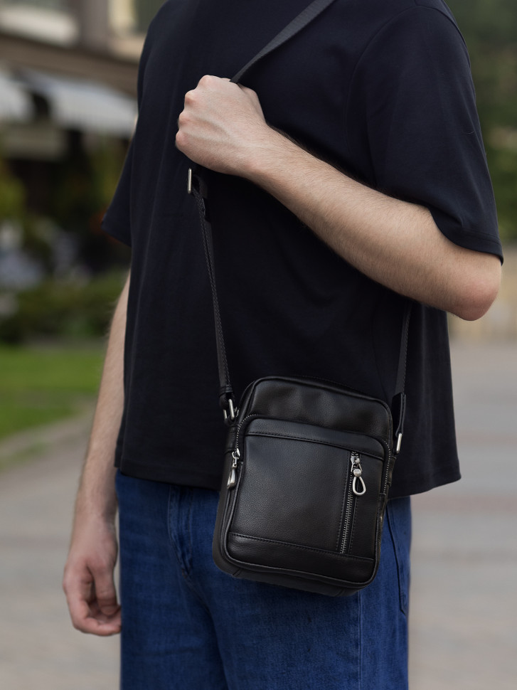 Сумка мужская Baggins 8028 чёрная Сумка мужская Baggins 8028 чёрная