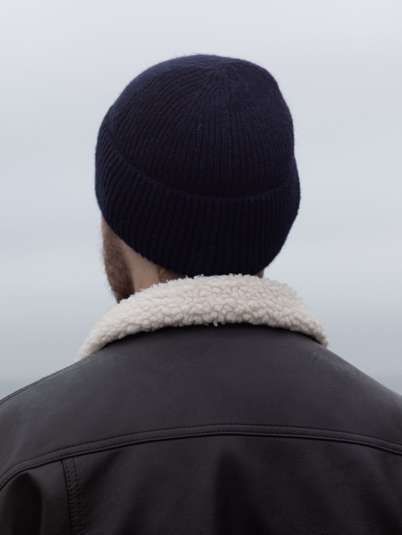 Шапка мужская 12589 MARHATTER тёмно-синий (57-59)