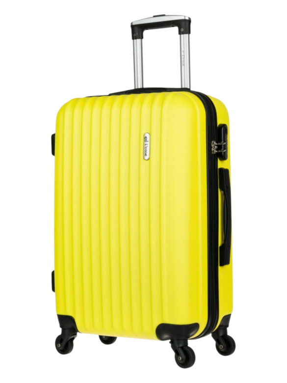 Чемодан L'Case, Krabi без расширения жёлтый Чемодан L'Case, Krabi без расширения жёлтый