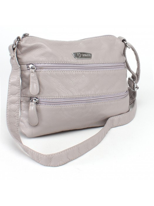 Сумка женская Guecca 7007 светло-серая Сумка женская Guecca 7007 светло-серая