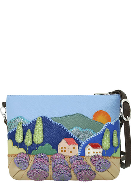 Сумка с аппликацией Protege, ДС-261-216 "Город №26" мокко Сумка с аппликацией Protege, ДС-261-216 "Город №26" мокко